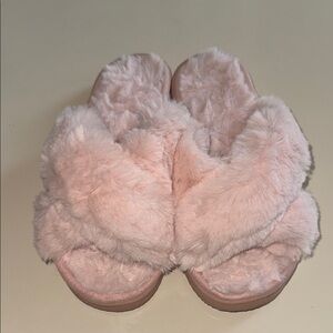 Fluffy Pink Slippers